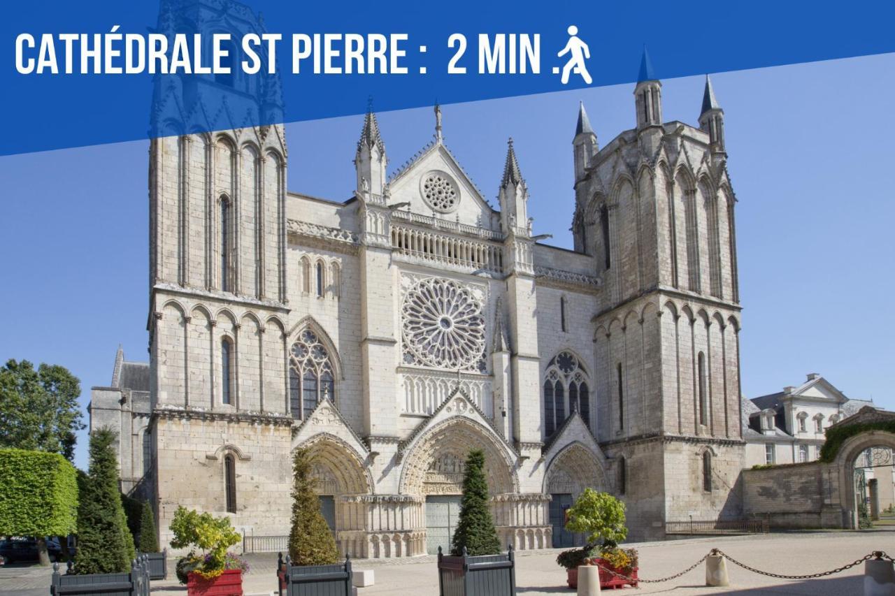 Studio Simplicien *Cosy* Plein Centre Ville De Poitiers *Tv* Wifi *Cafe* 외부 사진